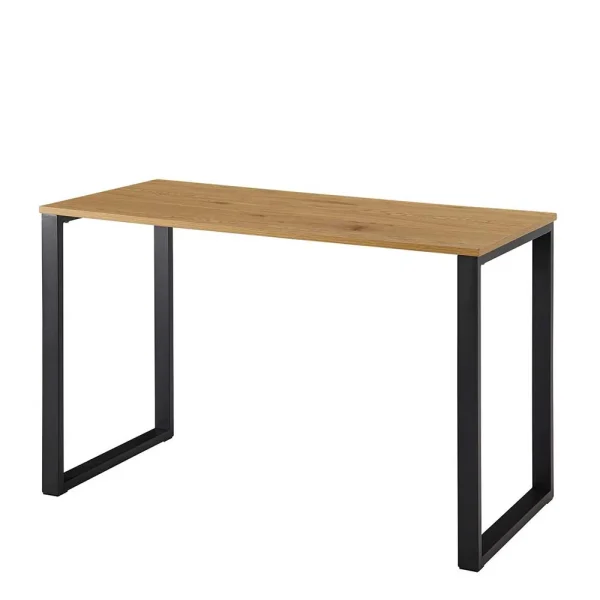 120x76x60 Schreibtisch In Eiche & Schwarz – Tiorondo 1