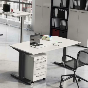 160×80 Cm Büro Schreibtisch Mit Höhenverstellung – Ofledio I 14