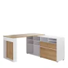 Eckchreibtisch Mit Stauraum Regal 147x77x140 – Nanella 13