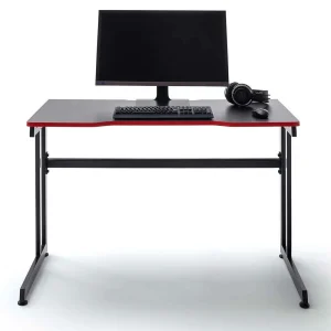 Gamer PC Tisch In Schwarz Mit Rot – Dicampo 12