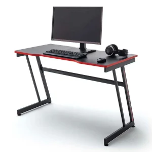 Gamer PC Tisch In Schwarz Mit Rot – Dicampo 14