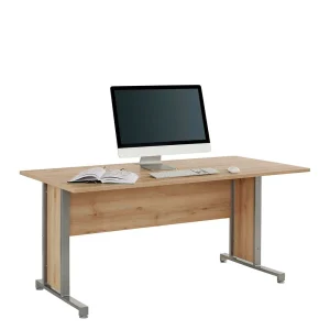 Office PC Schreibtisch In Buche & Alu – Nurvic 8