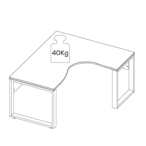 Schreibtisch Ecklösung In Holz White Wash – Sojette 15